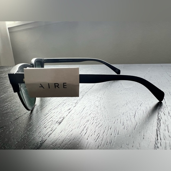 NWT Aire 54mm Stratosphere Sunglasses - Matte Black - Picture 3 of 4